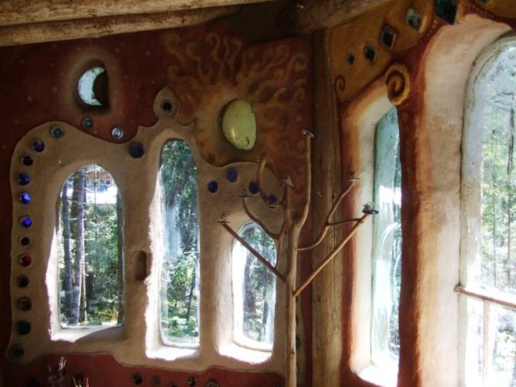 Interior of a Mudgirl-built home. 