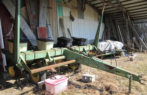 Equipment used to plant Fields of Agape grain and beans.